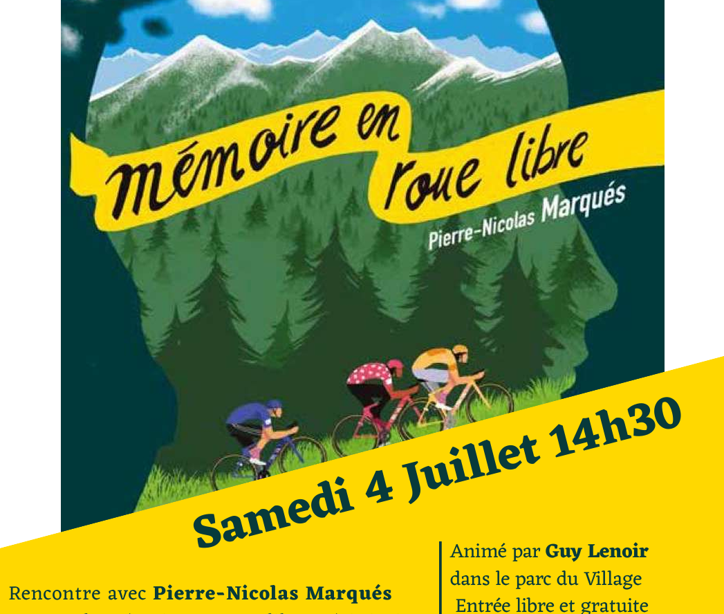 Cyclisme et philosophie: rencontre avec un auteur le 4 juillet 2026